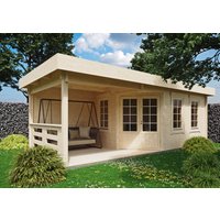 26 % Discount! Fjordholz Gartenhaus Modell Nora 44 F Klassik 35m² Unkategorisiert online kaufen