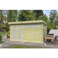 26 % Discount! Flachdach Gartenhaus Modell Nelo 44 B 12m² Unkategorisiert online kaufen