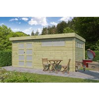 26 % Discount! Flachdach Gartenhaus Modell Nelo 44 E 24m² Unkategorisiert online kaufen