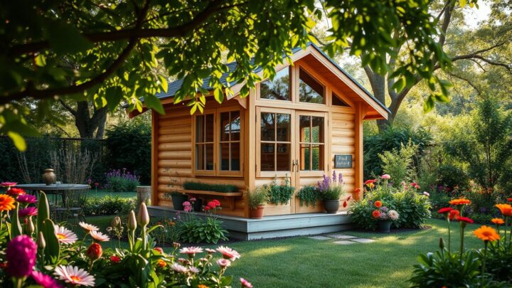 Gartenhaus Holz 4×4