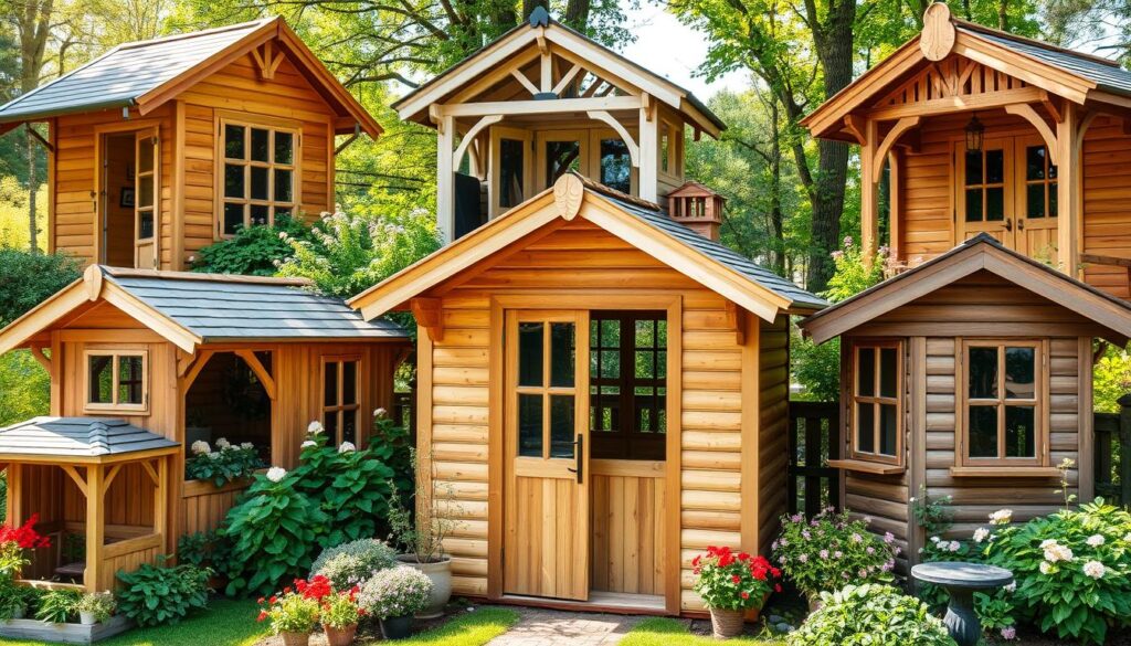 Holzgartenhäuser Materialauswahl