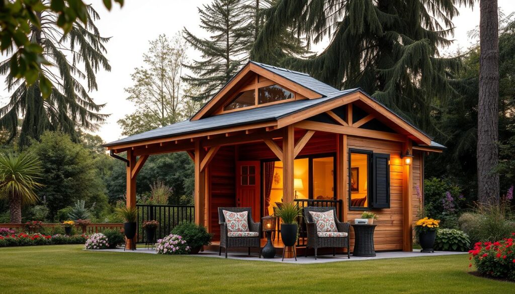 Holzgartenhütten Planung