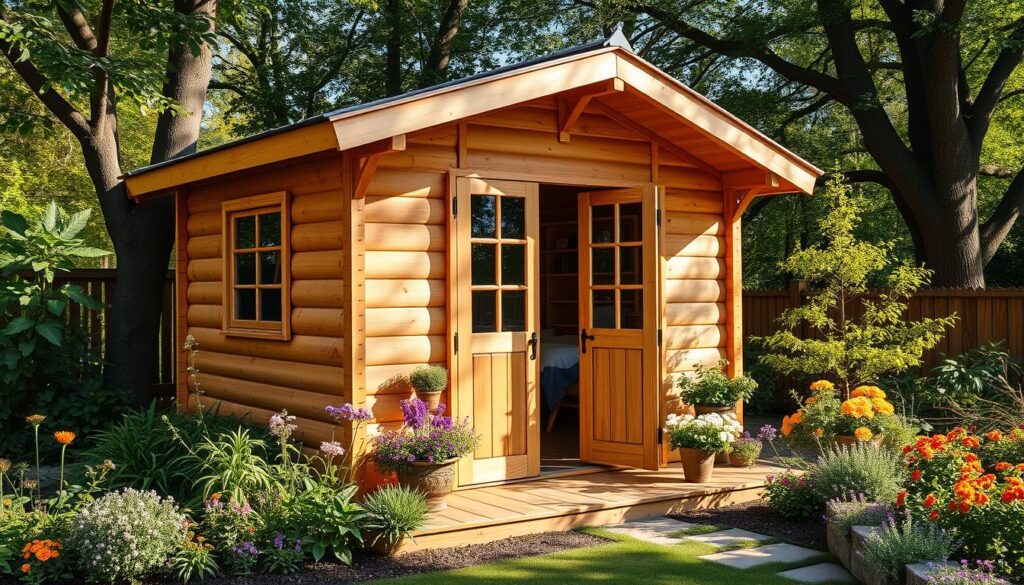 Lärchenholz Gartenhaus