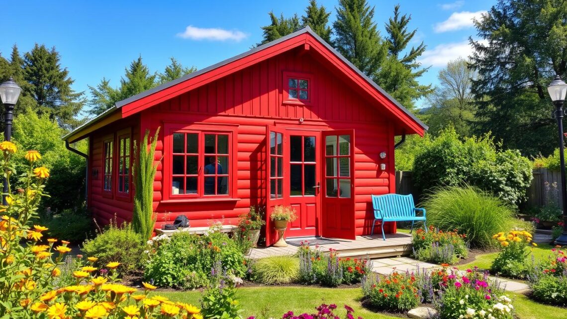 Schwedenhaus als Gartenhaus – Skandinavischer Charme