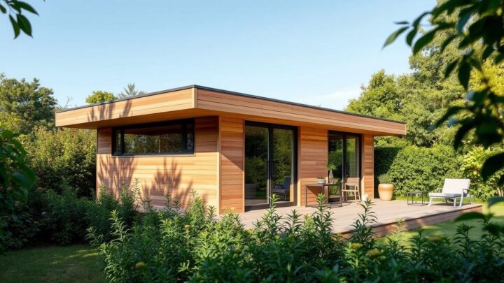 Gartenhaus Holz Flachdach – Modern & Stilvoll