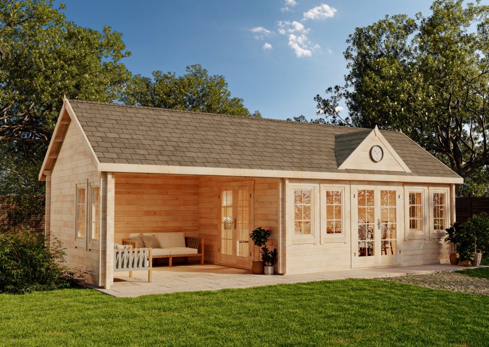 20 % Discount! Gartenhaus CLOCKHOUSE® Big Ben 70 40m²
