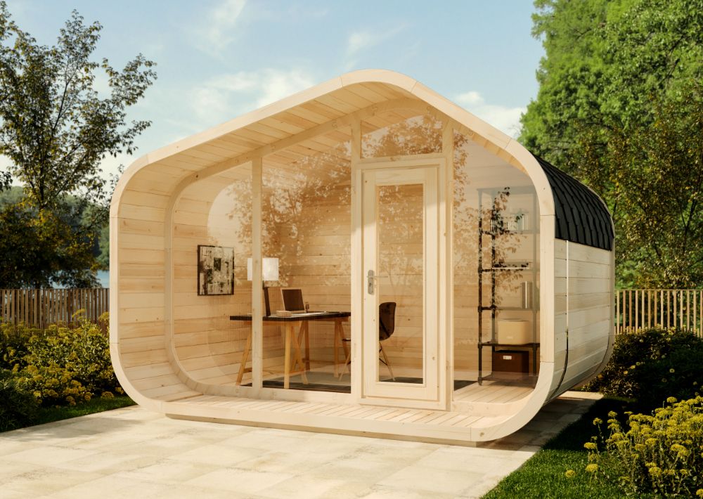 12 % Discount! Alpholz Gartenhaus ScandiCube Wave Premium 12m²