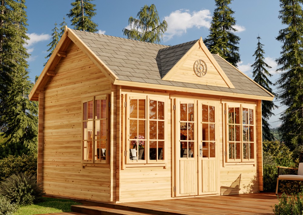 23 % Discount! Gartenhaus CLOCKHOUSE® 28 12m²