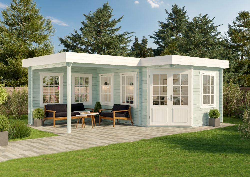 25 % Discount! 5-Eck Gartenhaus Pepe 24m²