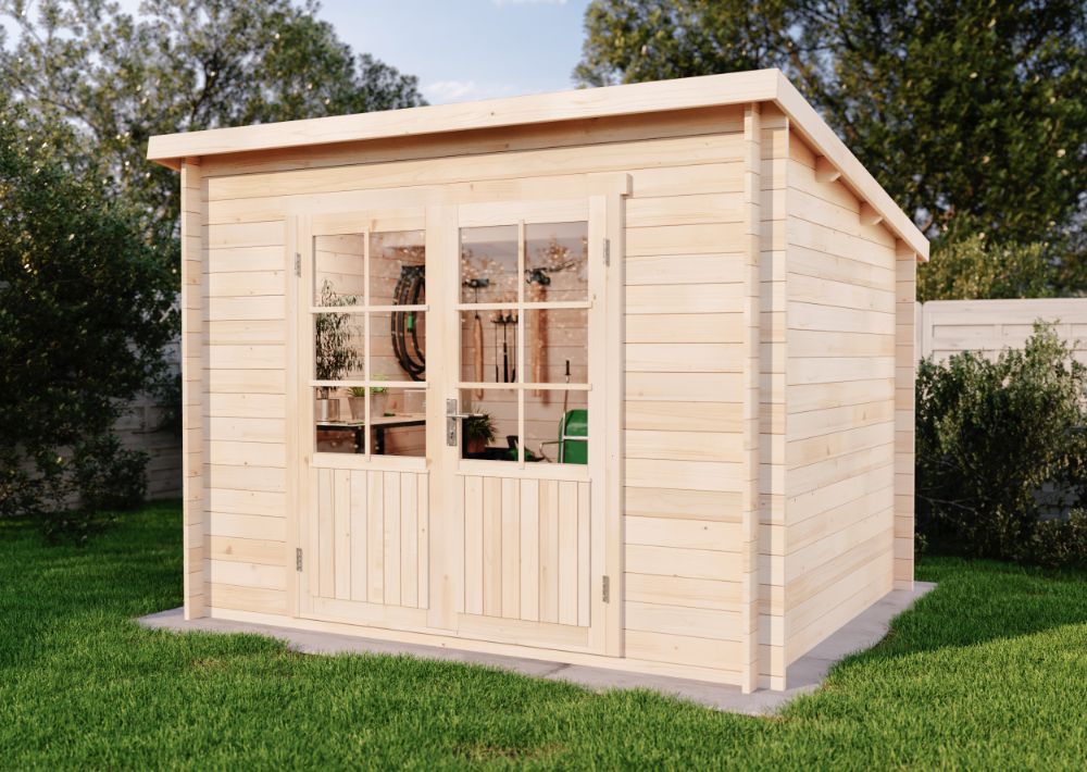 28 % Discount! Pultdach Gartenhaus Maria 9m²