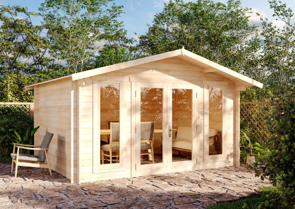20 % Discount! Alpholz Gartenhaus Mirko Modern 12m²