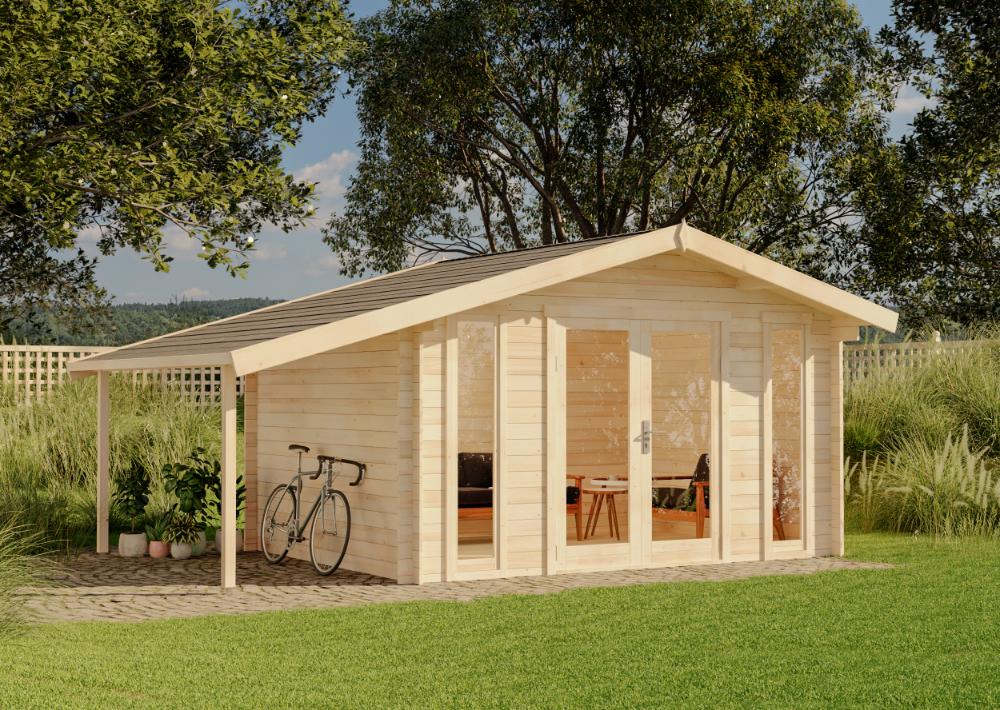 20 % Discount! Alpholz Gartenhaus Mirko Modern D 20m²