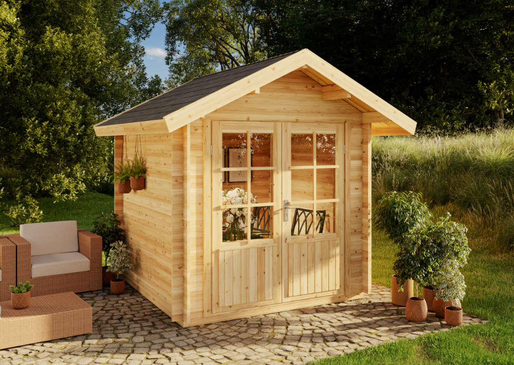 21 % Discount! Alpholz Gartenhaus Palma 9m²