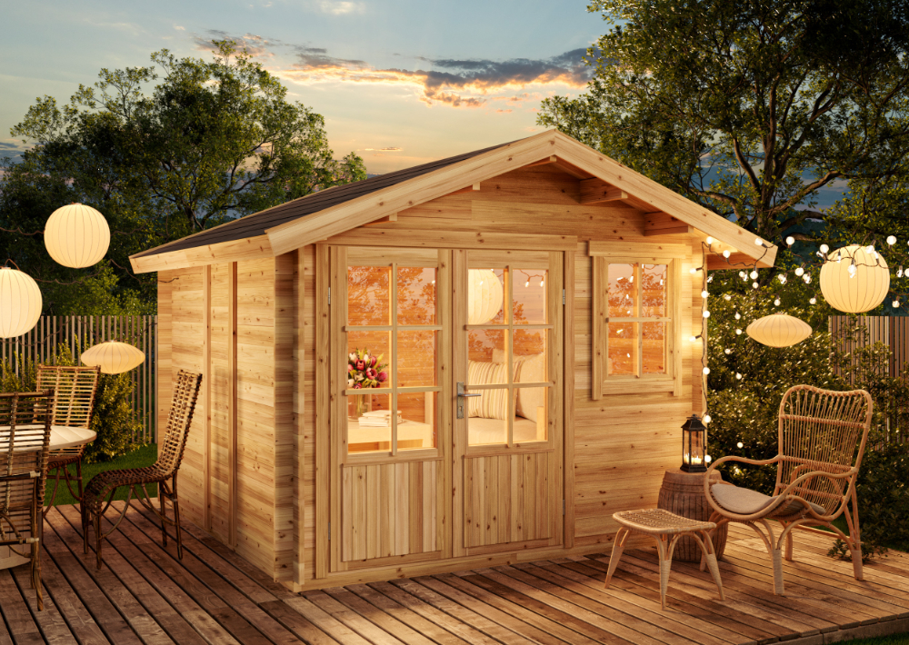 11 % Discount! Alpholz Gartenhaus Palermo 9m²