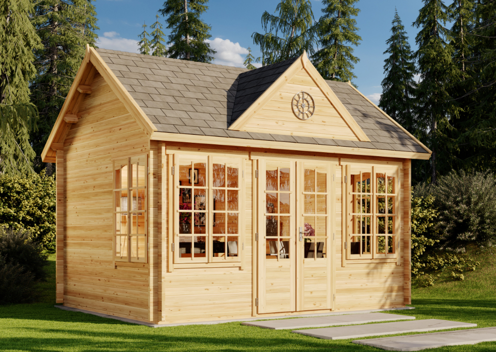 20 % Discount! Gartenhaus CLOCKHOUSE® 44 Royal ISO 16m²