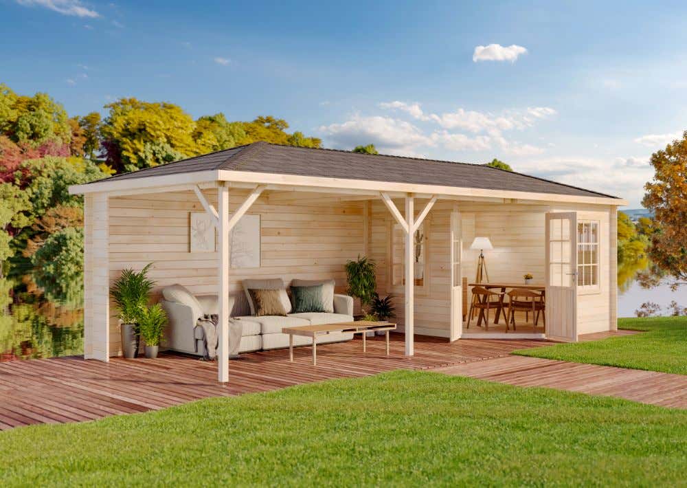 20 % Discount! Gartenhaus Modell Mississippi - 40 24m²