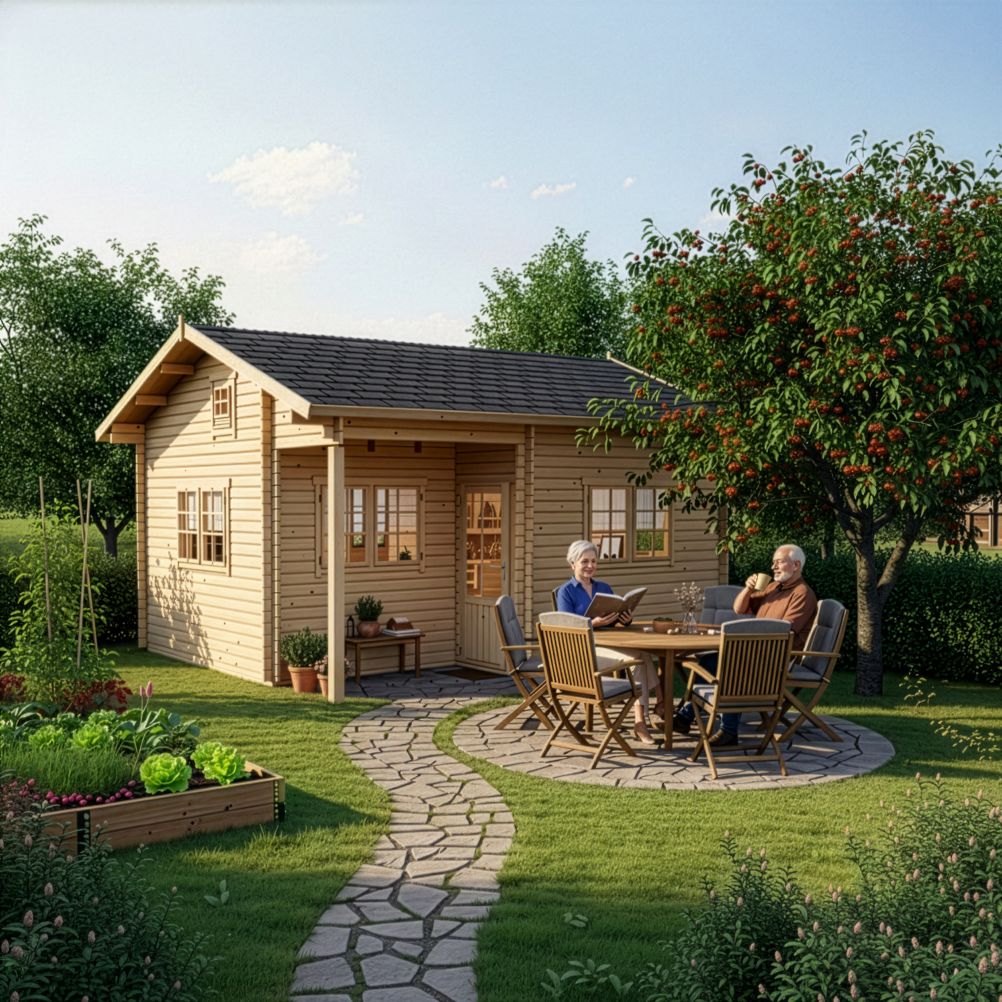 10 % Discount! Alpholz Schrebergartenhaus Hans