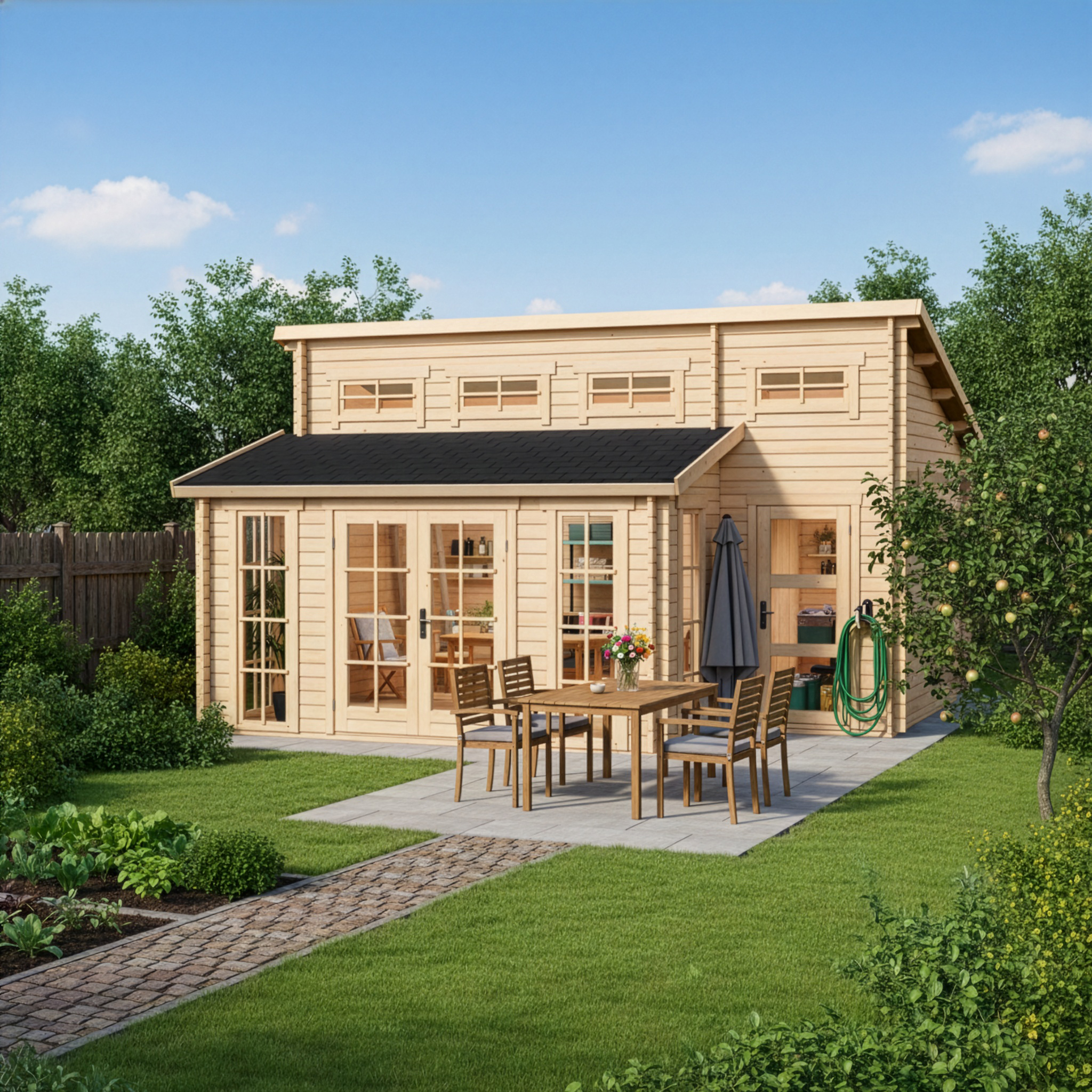 10 % Discount! Alpholz Schrebergartenhaus Peter