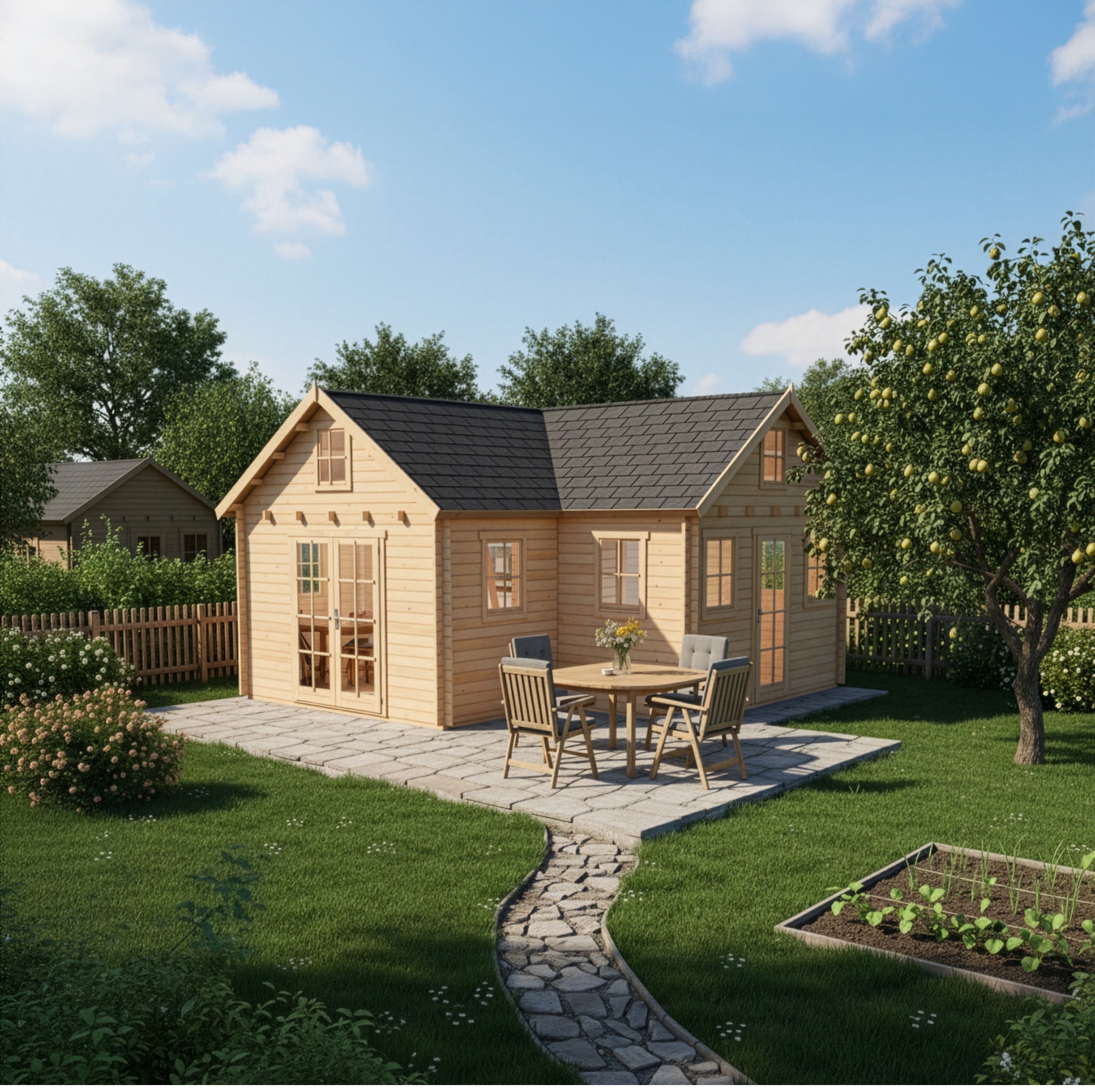 10 % Discount! Alpholz Schrebergartenhaus Sabine