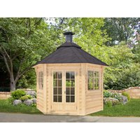26 % Discount! Fjordholz 6-Eck Grillpavillon Modell Gunnar 6m² 6m²