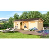 26 % Discount! Fjordholz Gartenhaus Modell Uri 70 32m²