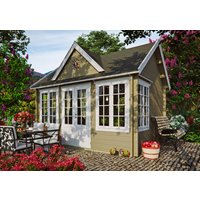 26 % Discount! Fjordholz Gartenhaus Modell Teehaus Windsor 44 12m²