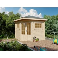 26 % Discount! Fjordholz 5-Eck Gartenhaus Modell Evelyn 2A 9m²