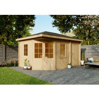 26 % Discount! Fjordholz 5-Eck Gartenhaus Modell Evelyn 3D