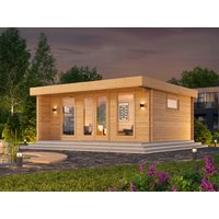 23 % Discount! Fjordholz Flachdach Gartenhaus Modell Kubi 28