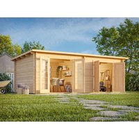 26 % Discount! Fjordholz Pultdach Gartenhaus Modell Ezra 2P
