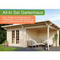 26 % Discount! All-In Gartenhaus mit Terrasse inkl. Montage (wahl