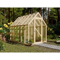 26 % Discount! Fjordholz Gewächshaus Modell Greenline Basic 6,5 m