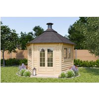 26 % Discount! Fjordholz 6-Eck Grillpavillon Modell Gunnar 9m²