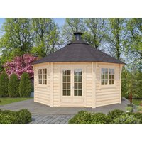 26 % Discount! Fjordholz 8-Eck Grillpavillon Modell Gunnar 17m²
