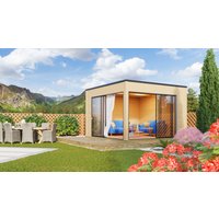 26 % Discount! Fjordholz Gartenhaus Modell Q-BIC Alu 70 B