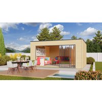 26 % Discount! Fjordholz Gartenhaus Modell Q-BIC Alu 70 E