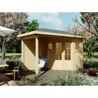 25 % Discount! Fjordholz 5-Eck Gartenhaus Modell Evelyn 1B