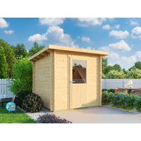 26 % Discount! Fjordholz Pultdach Gartenhaus Modell Ezra 1A