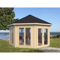 26 % Discount! Gartenpavillon Modell Modern 12 m² mit 7 Fenstern