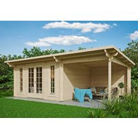 26 % Discount! Fjordholz Gartenhaus Modell Jacob 44 C mit Seitend