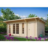 26 % Discount! Fjordholz Gartenhaus Modell Jacob 44 B mit Abstell