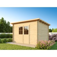 26 % Discount! Fjordholz Pultdach Gartenhaus Modell Ezra 4D