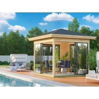 26 % Discount! Fjordholz Glaspavillon Modell Alu 44 D