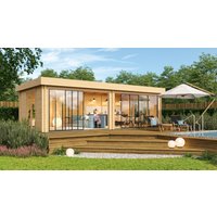 26 % Discount! Fjordholz Gartenhaus Alu Concept Lounge 44 B