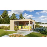 26 % Discount! Fjordholz Gartenhaus Modell Q-BIC Alu 70 F