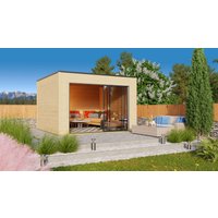 26 % Discount! Fjordholz Gartenhaus Modell Q-BIC Alu 44 A
