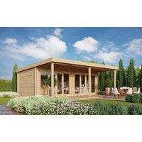 26 % Discount! Fjordholz Gartenhaus Modell Kevin 70 mit Vordach
