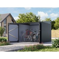 26 % Discount! Metall Fahrradgarage Modell Pulti 3,69 m²