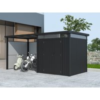 32 % Discount! Metall Gerätehaus Modell Style 4,45 m² Spar-Set 2 3m²
