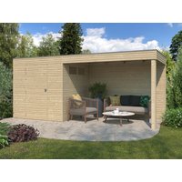 29 % Discount! Gartenhaus Modell QB-Line 4,41 m² + Anbau 24m²